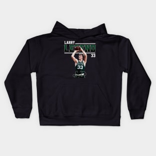 Larry Bird Legend Air Bird Basketball Signature Vintage Retro 80s 90s Bootleg Rap Style Kids Hoodie